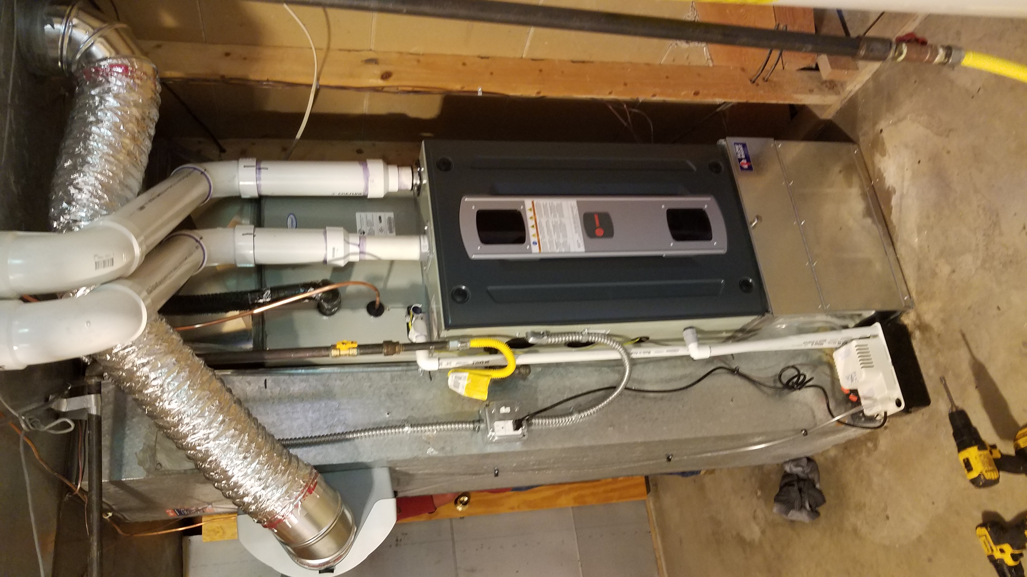 HVAC installation job