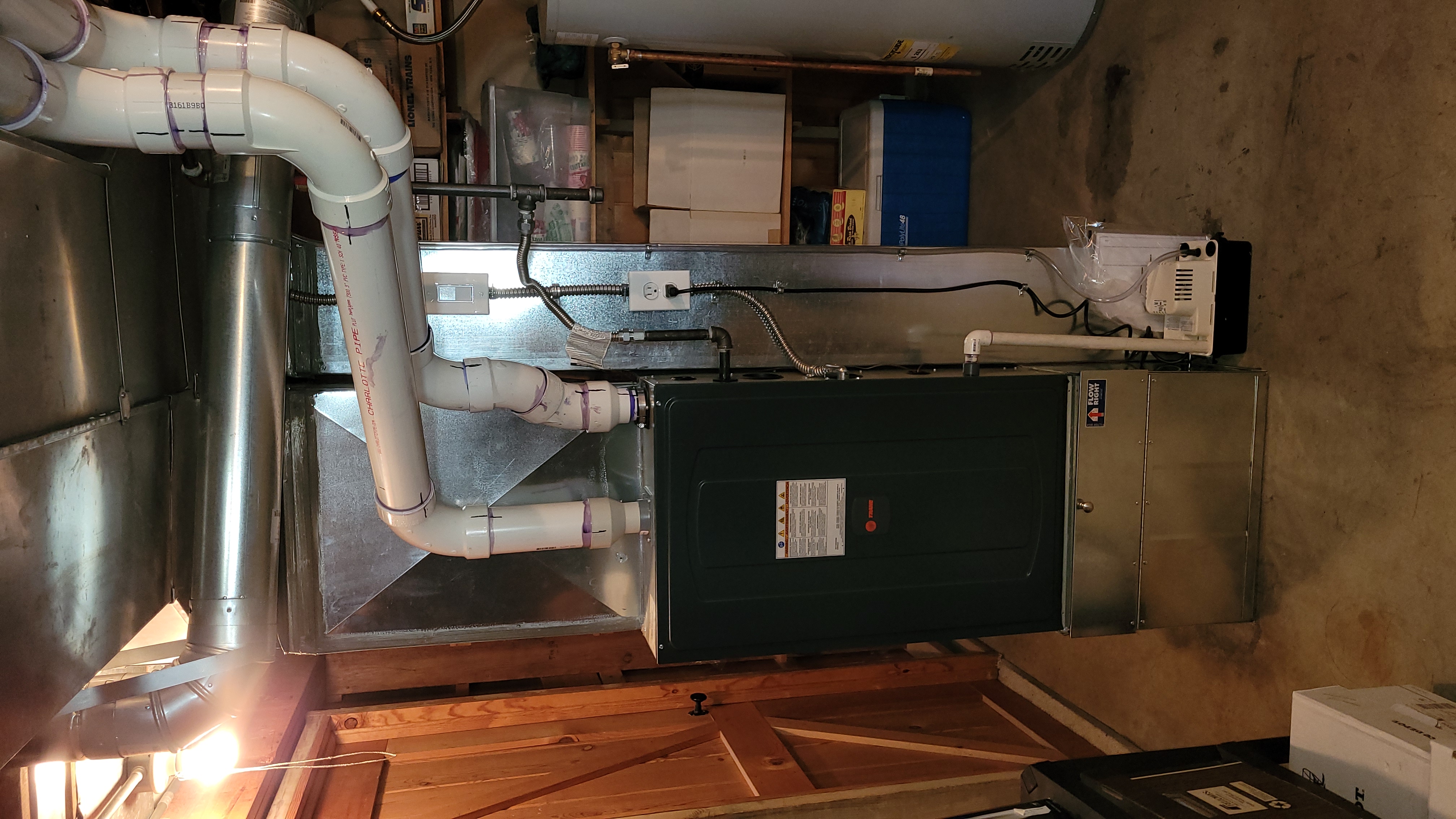 HVAC technician at work